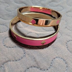 Kate Spade Pink/Gold Bracelets